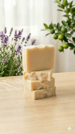 Amber Cider  wood Tallow Natural Handmade soap