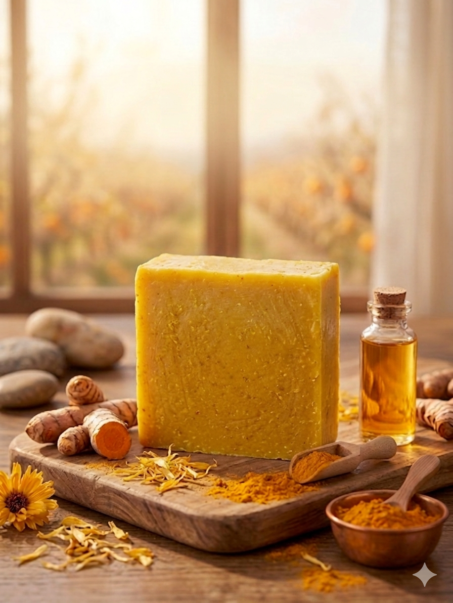 Golden Turmeric Tallow Hand Craft Natural Soap